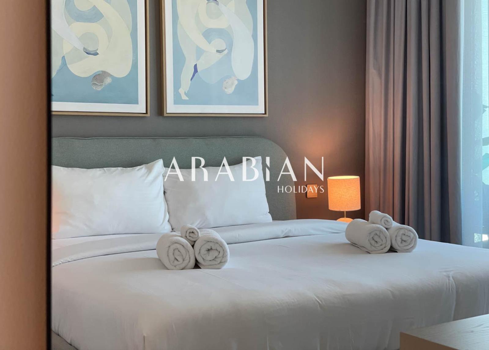 Charming 2Br With Sea View&Beach Access Leilighet Dubai Eksteriør bilde