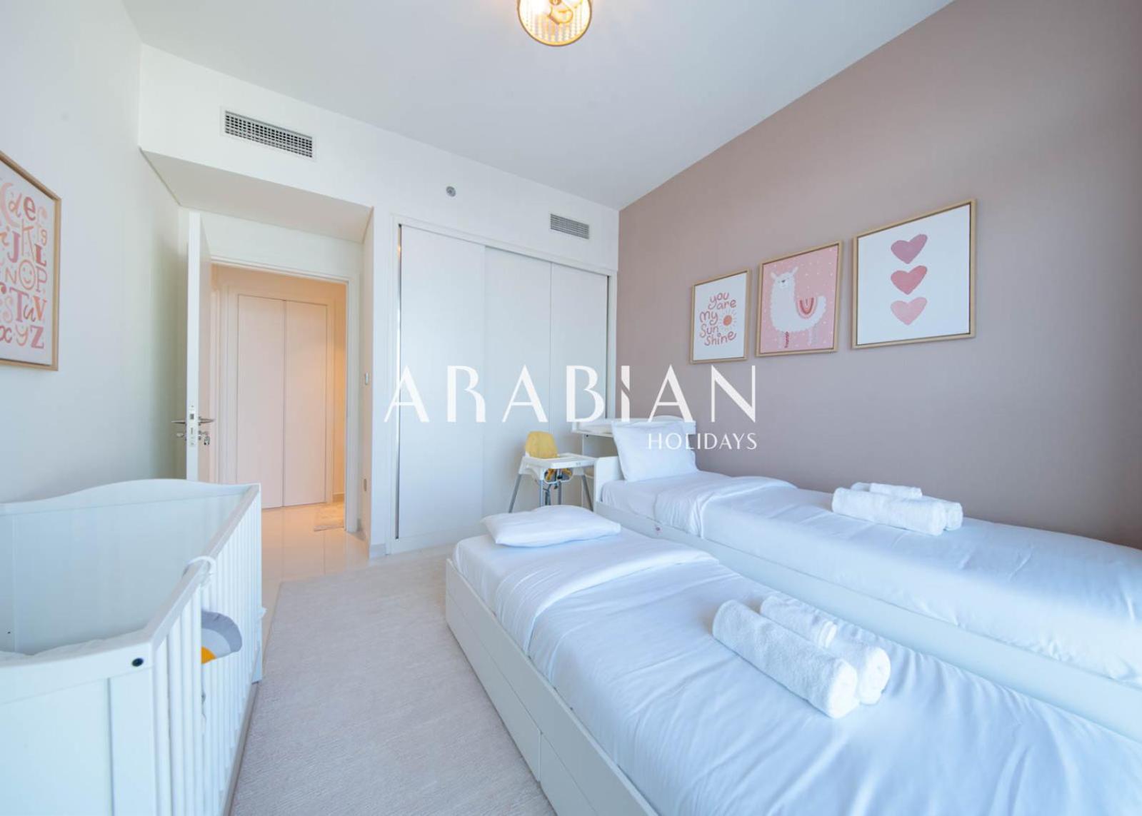 Charming 2Br With Sea View&Beach Access Leilighet Dubai Eksteriør bilde